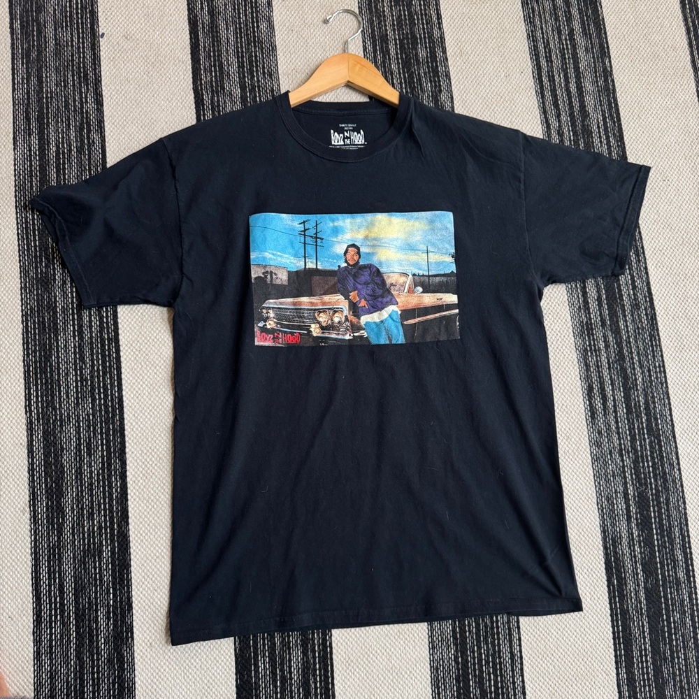 Thirty Single Shirt, Boyz N The Hood Movie, Ice Cube, Doughboy, Black Size Large